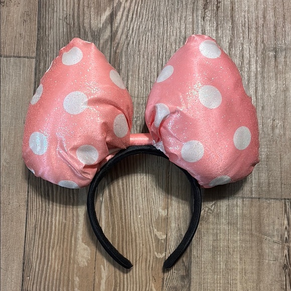 Disney Pink and White Polka Dot Hair Bow - Picture 3 of 4